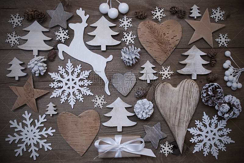 圣诞装饰物,雪花,礼物,星形,动物心脏,大量物体,季节,圣诞卡,图像