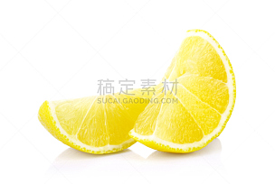 柠檬,白色,清新,水平画幅,生食,维生素,果汁,特写,部分,彩色图片