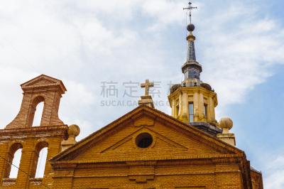 建筑,西班牙,自然美,埃纳雷斯堡,瓦拉纳西,马德里,教堂,外立面,水平画幅,圆顶建筑