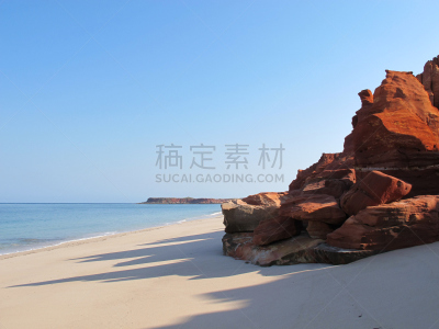 cape leveque,西澳大利亚,自然,半岛,水平画幅,沙子,无人,蓝色,方向,海洋