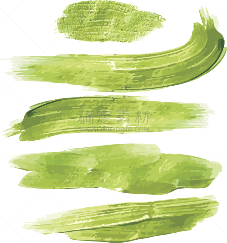 矢量,笔触,水彩画,绿色,艺术家,形状,绘画插图,墨水,计算机制图,计算机图形学