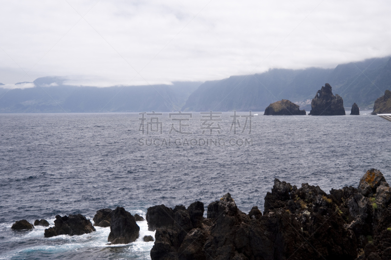 马德拉,水,水平画幅,山,大西洋,游泳池,大西洋群岛,海岸地形,户外,云景