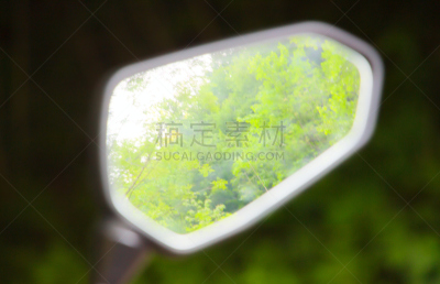 镜子,绿色,小型摩托车,自然,汽车侧视镜,道路反光镜,环境,风景,图像,汽车视镜
