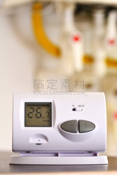 温度,设备用品,燃气锅炉,垂直画幅,自动调温器,罗马尼亚,无人,房屋,调整,摄影
