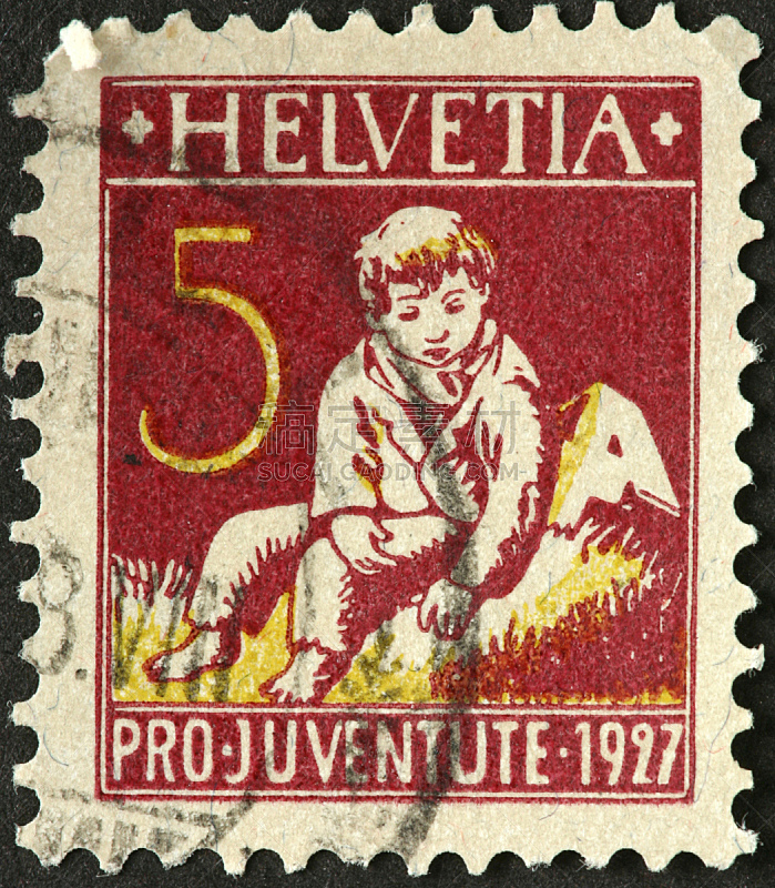 草,瑞士,男孩,1927,1920年-1929年,垂直画幅,古典式,人,户外