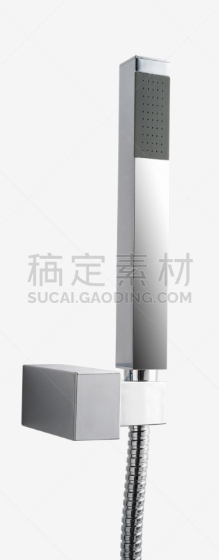 淋浴头,现代,正方形,垂直画幅,住宅房间,浴室,软管,无人,全景,白色背景