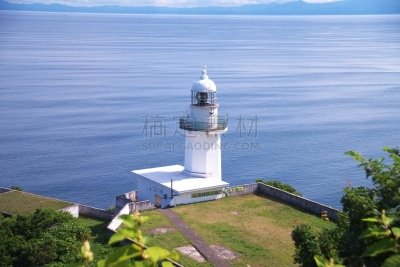 室兰,风景,非凡的,灯塔看守人,珊瑚礁,海岬,观测点,陡峭,水平画幅,夏天