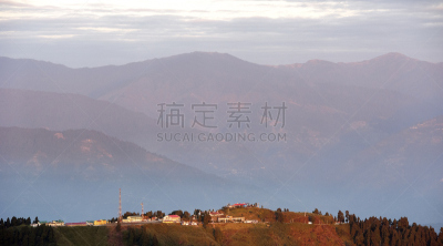 虎丘,大吉岭,印度,孟加拉邦,看风景,宁静,水平画幅,地形,山,无人