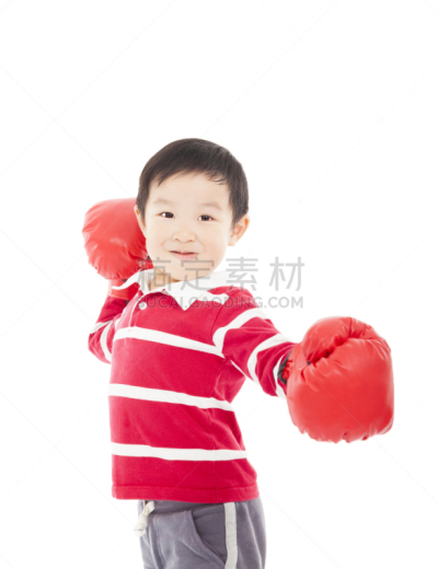 男孩,可爱的,拳击手套,运动竞赛,注视镜头,踢腿拳击,垂直画幅,高视角,进行中,运动员