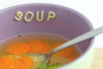 汤,字母,胡萝卜,蔬菜汤,水平画幅,面汤,无人,英文字母p,英文字母o,英文字母u