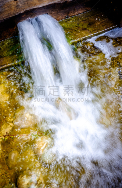 过时的,水门大楼,垂直画幅,水,车轮,瀑布,无人,运河,古老的,户外