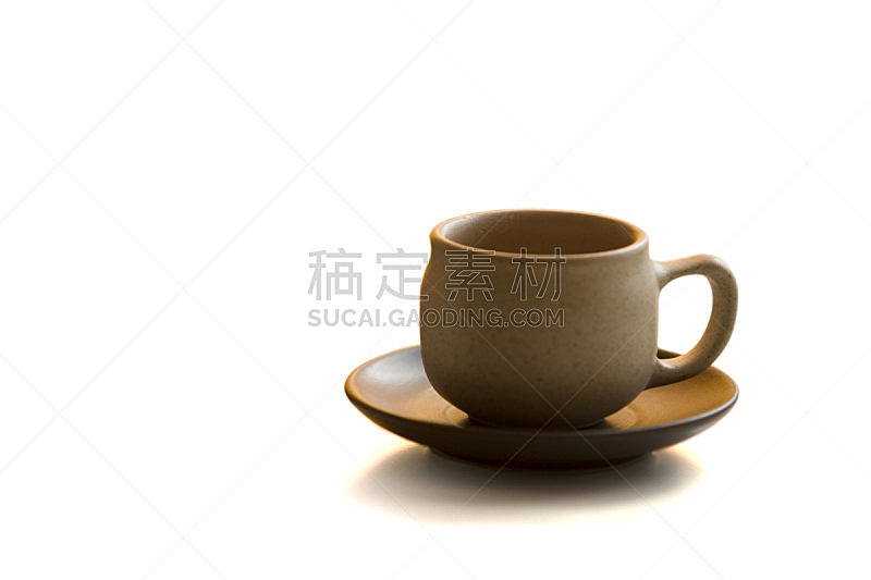 茶杯,分离着色,茶,白色,咖啡馆,水平画幅,无人,米色,白色背景,背景分离