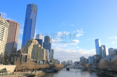 都市风景,澳大利亚,墨尔本,南岸,尤利卡大楼,亚拉河,办公室,水平画幅,建筑,无人