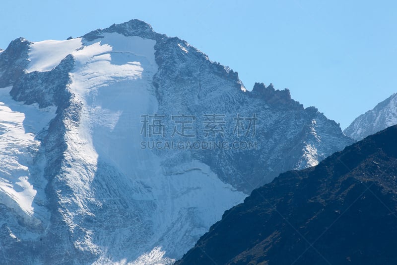 雪,瑞士,山顶,水平画幅,勒琴谷,户外,瑞士阿尔卑斯山,山脊,落叶松,山