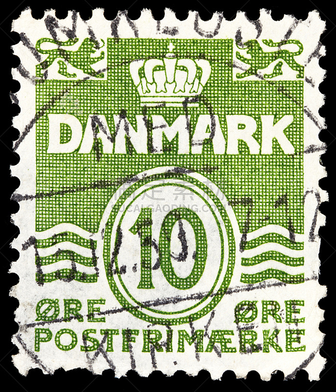 丹麦,邮票,邮戳,垂直画幅,留白,古董,无人,符号,墨水,古典式