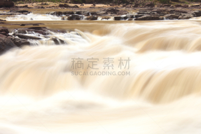 壶口瀑布,黄河,陕西省,水,水平画幅,瀑布,无人,苔藓,湿,夏天
