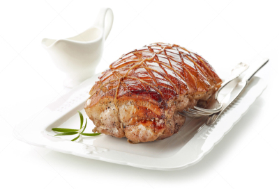 白色,盘子,烤猪肉,格子烤肉,嫩里脊排,水平画幅,餐刀,膳食,动物身体部位