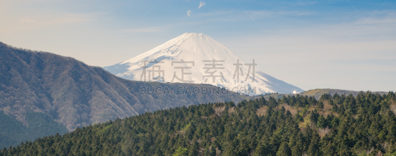 富士山,箱根湿地植物园,箱根园,富士箱根伊豆国立公园,水平画幅,无人,全景,日本,户外,陆地
