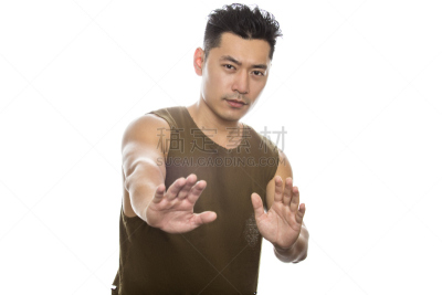 停止手势,男性,运动竞赛,禁止的,私密,警告标识,物理压力,不高兴的,水平画幅,偏见