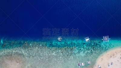 沙子,海滩,航拍视角,海洋,透明,旅行者,彩色图片,正下方视角,自然美,游泳