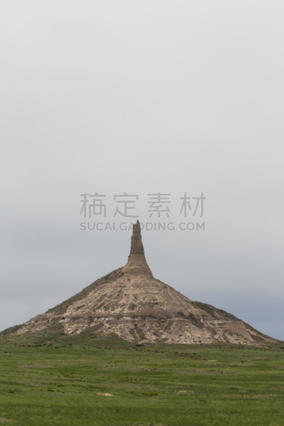 烟囱岩,内布拉斯加,垂直画幅,纪念碑,天空,公园,山,沙子,无人,户外
