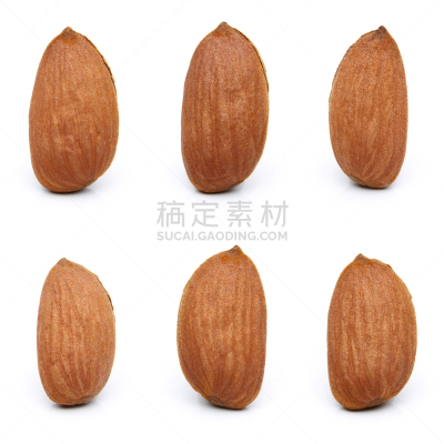 杏树类,坚果,分离着色,褐色,干花,生食,偏远的,组物体,干的,特写