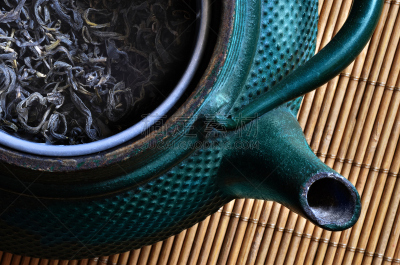 茶壶,日本钢茶壶,水平画幅,绿色,无人,日本,铁,饮料,金属,茶