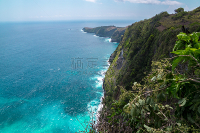 努沙珀尼达岛,巴厘岛,视角,卡兰葛森地区,大鹞鱼,热带鱼,泻湖,水,夏天,被抛弃的