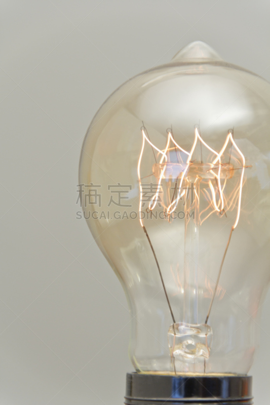 爱迪生,电灯泡,灯丝,烛台,插座,垂直画幅,新的,灵感,古董,无人