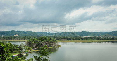 热带雨林,岛,水,天空,美,公园,水平画幅,无人,湿,纯净