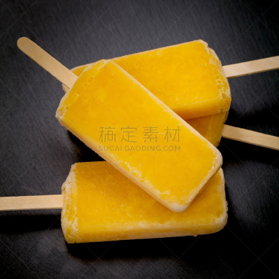 菠萝,水果,冰,冻结的,冰淇淋,无人,香草兰,奶油,果汁,夏天