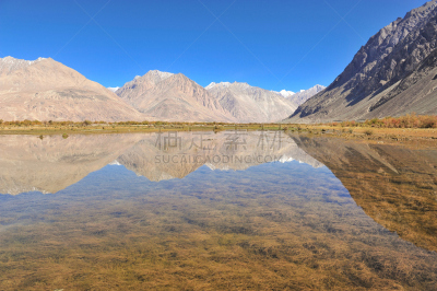山,池塘,红色针,齿峰,白湖,米迪德鲁峰,雪崩,霞慕尼,天空,水平画幅