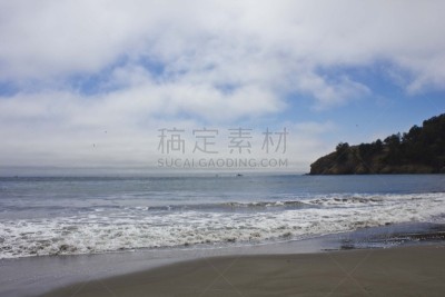 海岸线,缪尔海滩,太平洋,停泊的,旷野,摩尔人风格,美国,水平画幅,地形,沙子