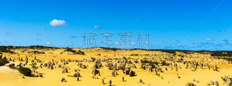 澳大利亚,尖峰,西澳大利亚,水平画幅,地形,无人,全景,户外,石峰沙漠,石头