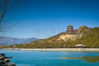颐和园,万寿山,昆明湖,公园,水平画幅,无人,符号,户外,湖,著名景点
