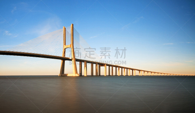 瓦斯科·达·伽马大桥,塔霍河,里斯本,水,天空,美,未来,水平画幅,巨大的,户外