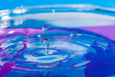 水,水滴,大特写,特写,蓝色,彩色图片,科学实验,实验室,光