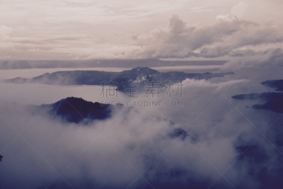 塔尔湖,水平画幅,云,无人,菲律宾,户外,湖,云景,气候与心情,火山