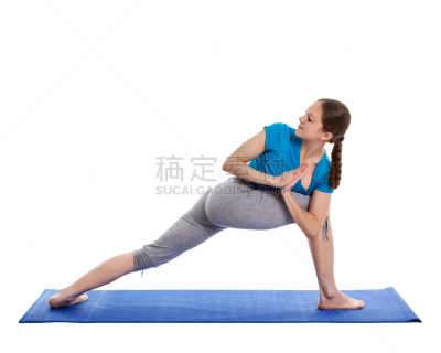 青年人,姿态优美,瑜伽,分离着色,美,禅宗,水平画幅,美人,指导教师