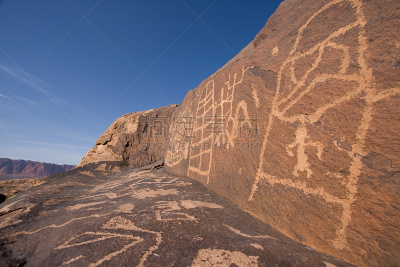 阿那萨齐峡谷,石洞壁画,古代文明,水平画幅,消息,古代,无人,雕刻物,古老的,安那萨依