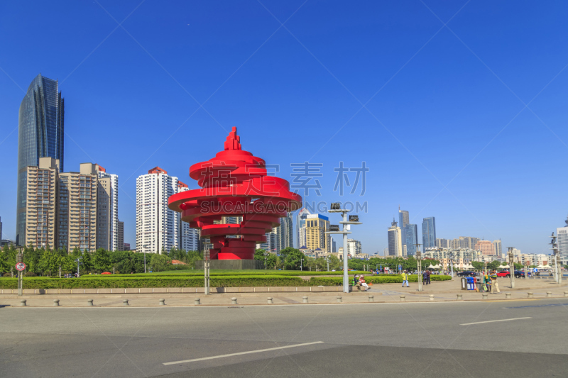 青岛,风景,自然美,山东省,水,天空,美,公园,度假胜地,水平画幅