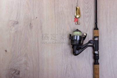 背景,圣诞球,木制,深海鮟鱇,鱼漂,渔线轮,鱼饵,鱼钩,简易钓鱼,吊钩