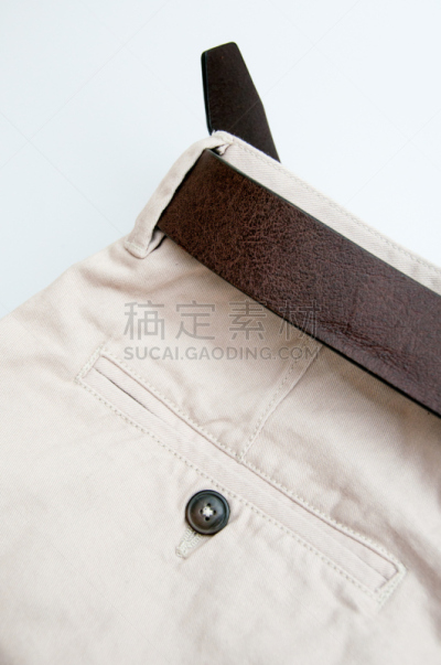 腰带,白色背景,特写,千野,卡其布,垂直画幅,衣服,金融,时尚,裤子