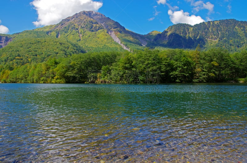 梓川,烧岳,中部山岳国立公园,飞驒山脉,长野县,天空,水平画幅,户外,山,风景