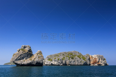 岩石,岛,自然美,国家公园,红统,安通群岛国家海洋公园,万伦,水,天空,水平画幅