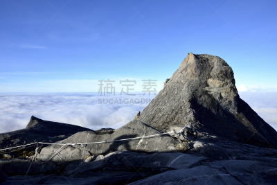 京那峇鲁山,沙巴州,婆罗洲岛,水平画幅,山,户外,马来西亚,高处,北,相机