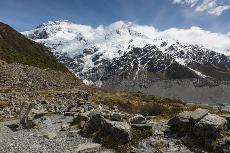 冰河,自然美,库克山国家公园,风景,自然,新西兰,水平画幅,地形,山,无人