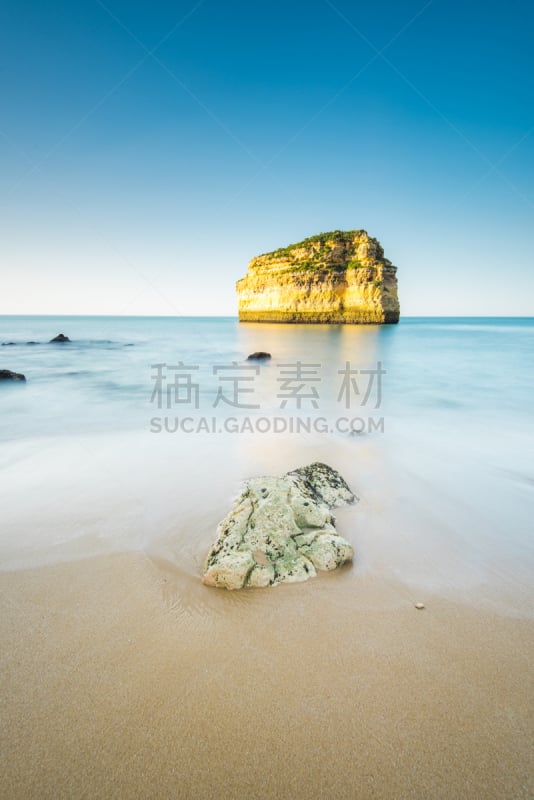 阿尔加威,海岸线,悬崖,葡萄牙,运动模糊,缓慢的,波尔蒂芒,拉各斯,大西洋