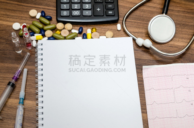 无人,健康保健,概念,医疗器械,笔记本,个人随身用品,留白,水平画幅,科学,支票