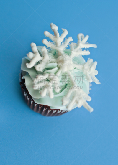 糖,雪花,垂直画幅,喀麦隆,雪,无人,蛋糕,巧克力蛋糕,甜点心,彩色背景
